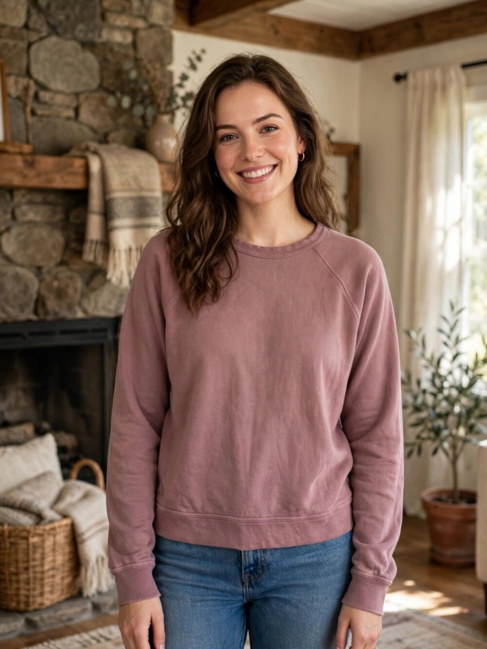 Universal Thread mauve raglan sweatshirt XXL